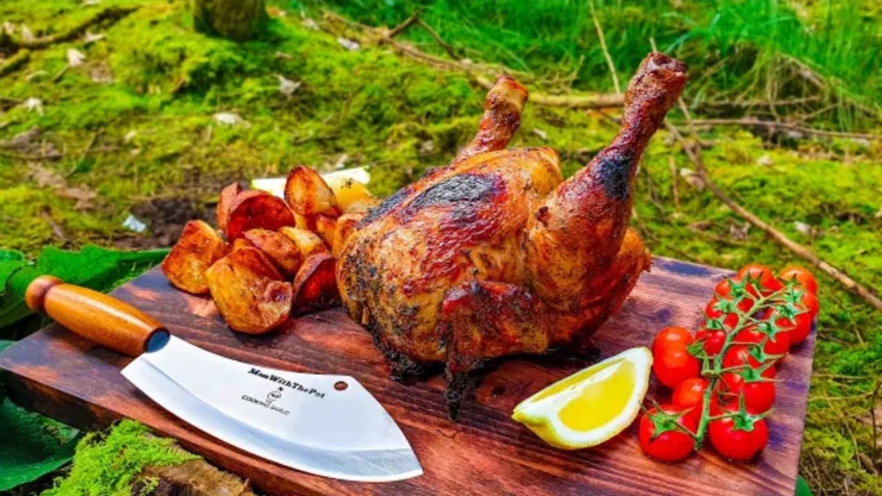 🔥 Whole Chicken Prepared in the Forest🔥 Relaxing Cooking