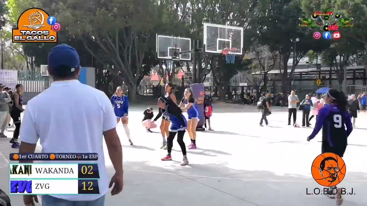 🏀WAKANDA VS ZVG (FEM)🏀TORNEO DOMINICAL*1a ESP⛹️‍♀️Liga de Basquetbol Benito Juárez⛹️‍♂️