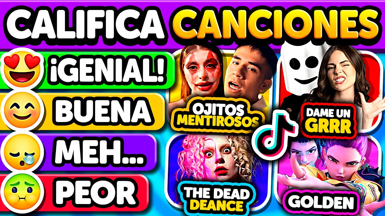 🎵 Califica CANCIONES VIRALES DE TIKTOK 2025 🔥 &iquest;Cu&aacute;l es tu favorita?| Club Quiz Trivia