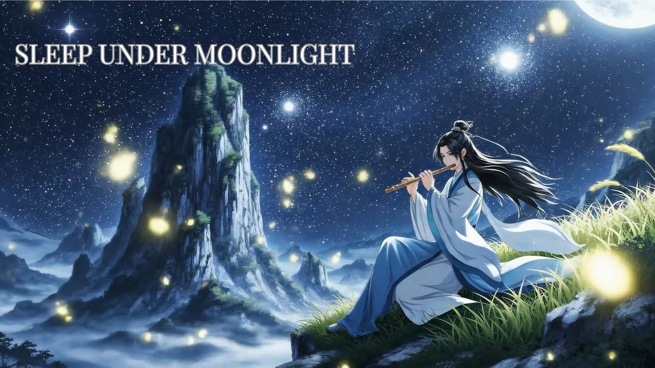 Moonlight Flute 🌙 Calm Sleep Music | Relaxing Anime Night Ambience (20 Minutes)
