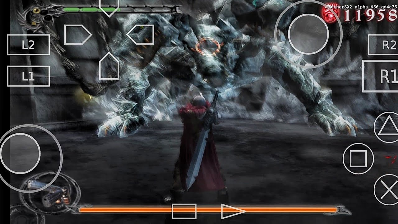 AetherSX2 Devil May Cry 3 20 FE Gameplay Snapdragon 865 ps2 Emulator Android