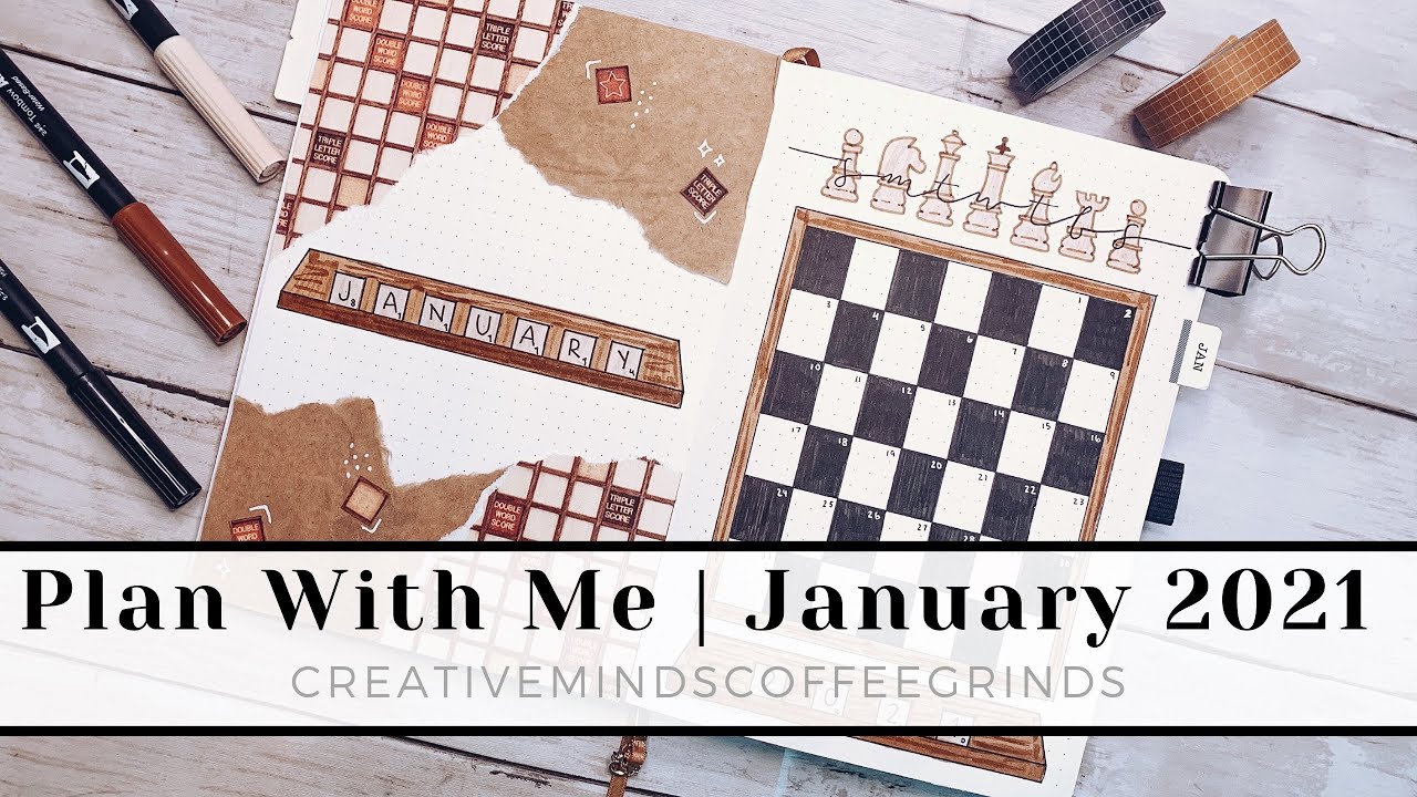 PLAN WITH ME || January 2021 Bullet Journal Setup