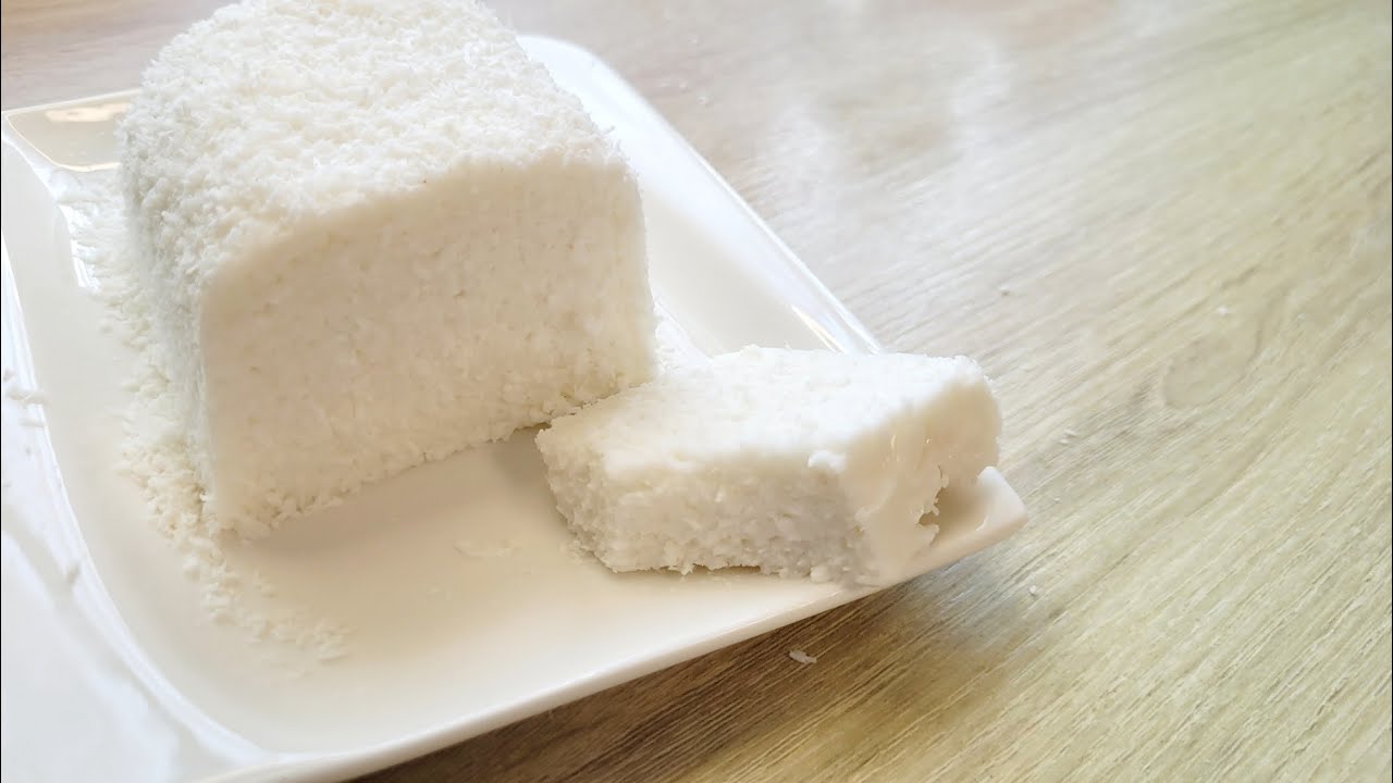 Schnelles Kokos-Dessert ohne Zucker | Nur 5 Zutaten