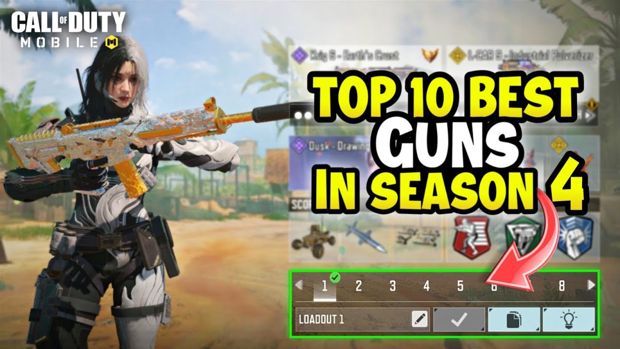 Top 10 Best Guns in CODM Season 4 | Gunsmith Loadout/Class Setup | Cod Mobile