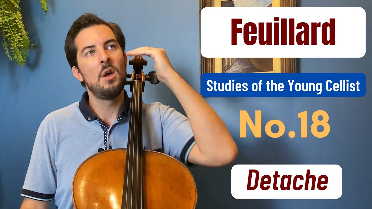 Feuillard: Studies of the Young Cellist No. 18 - Detache Bowing