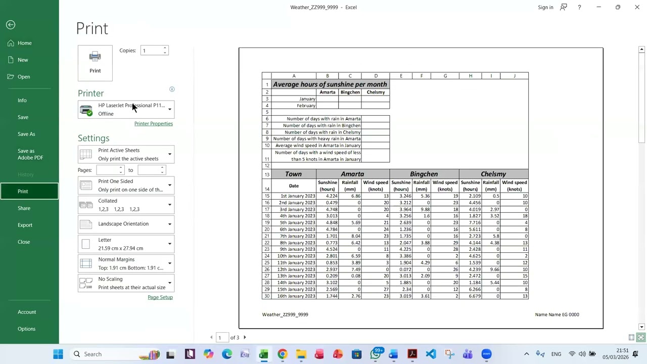 ICT 23 June P31 Spreadsheet Countif and Line Chart in English