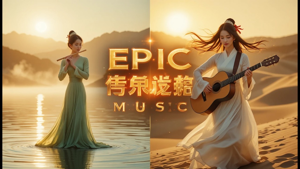 Heavenly Fusion Music ✨ Traditional Flute Meets Desert Guitar