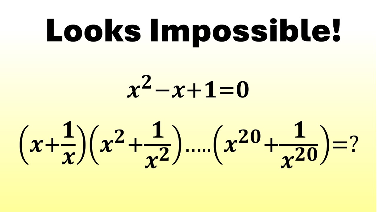 This Algebraic Challenge Looks Impossible – But There's a Trick!!