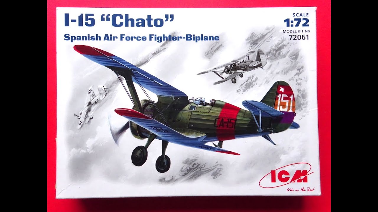 My first ICM kit: 1/72 Polikarpov I-15 'Chato'.
