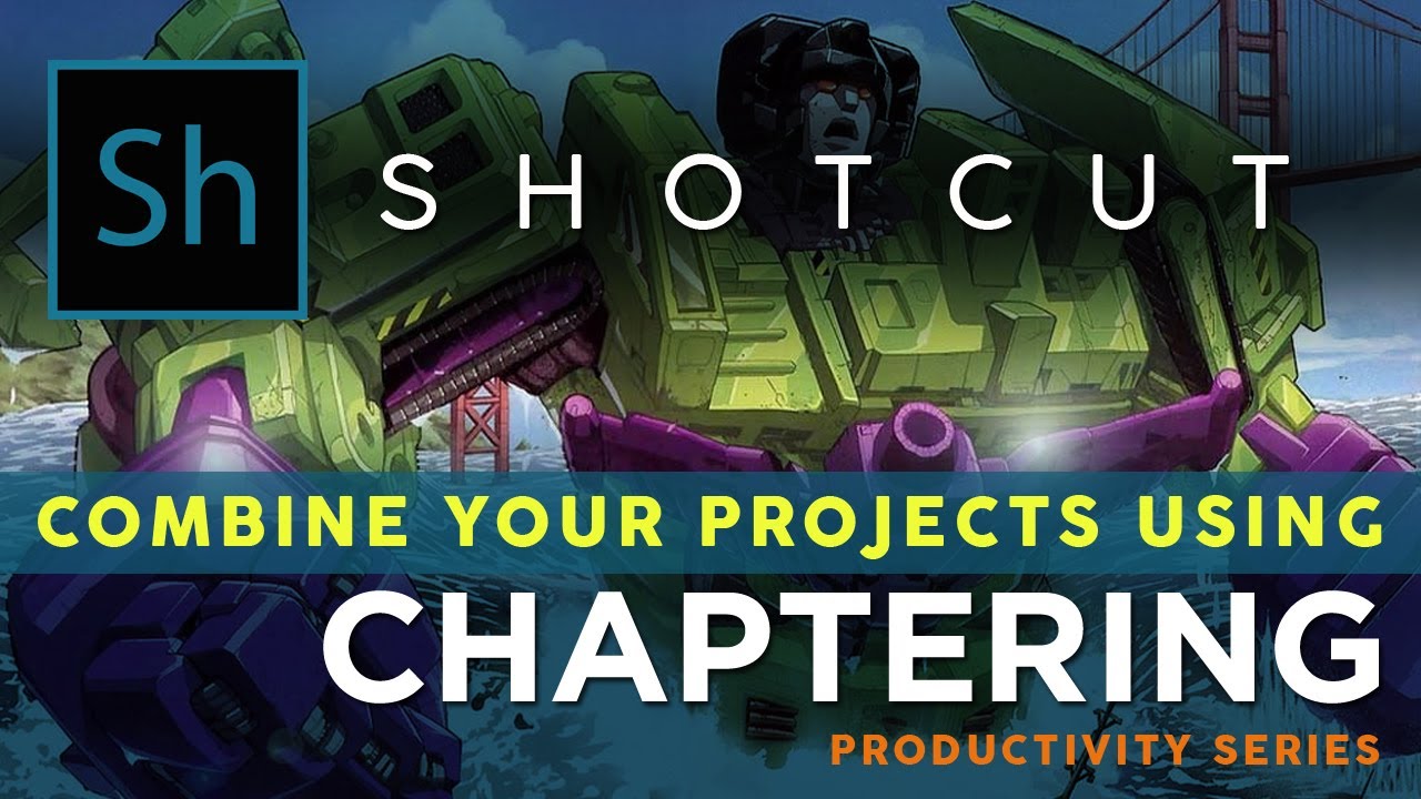 Разделение вашего видеопроекта на разделы в Shotcut, чтобы упростить монтаж и избежать потери работы