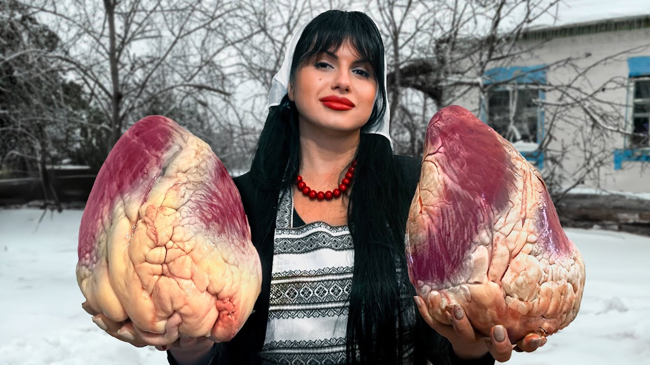 Cooking Giant Bull Hearts Using Ancient Viking Recipes! A Unique Dish For Real Meat Lovers