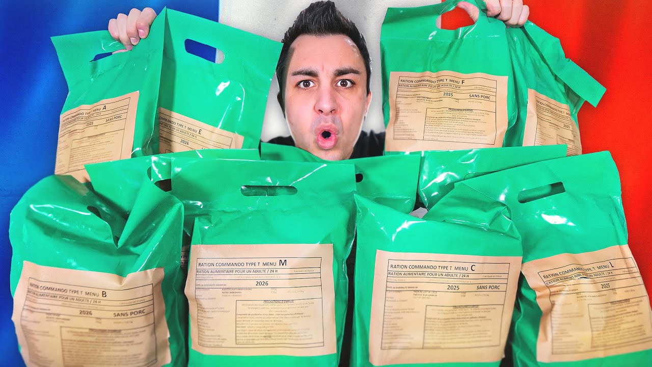 Je teste TOUTES LES RATIONS COMMANDOS Françaises !