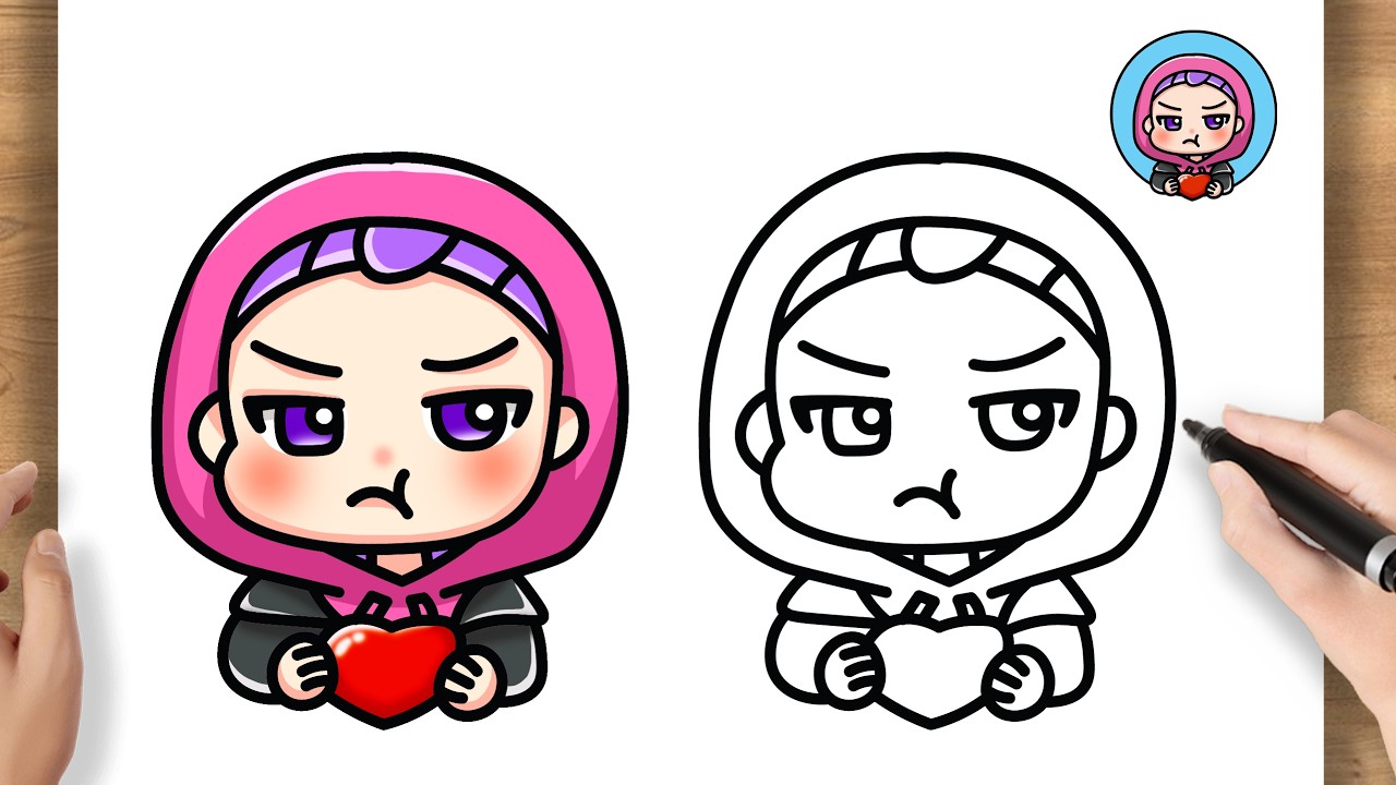 How to Draw Rumi Step by Step | Valentine Day | KPop Demon Hunters