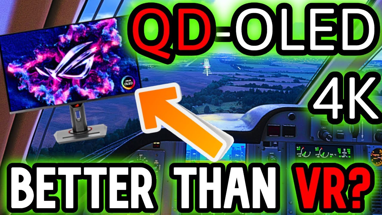 We NEED THIS FOR VR! QD-OLED IS INSANE - 4K Monitor vs 4K VR Headset - WHICH IS BEST? MSFS 2024 VR