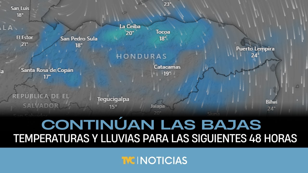 Continúan las bajas temperaturas y lluvias para las siguientes 48 horas