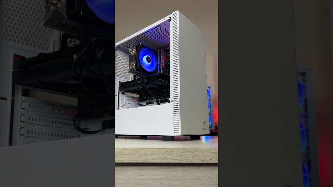 Pc Gamer Barato de 1200 REAIS em jogos pesados !! #shorts