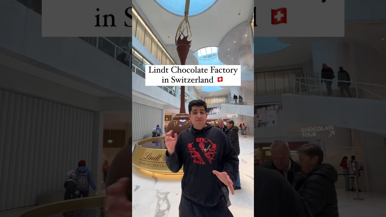 How is Lindt Chocolate Made? 🍫🇨🇭Lindt Chocolate Factory Tour #lindtchocolate #lindt #swisschocolate