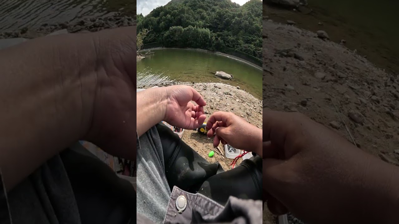 【癒しの瞬間】山々に囲まれた静寂の川でのんびりフィッシング 🎣✨