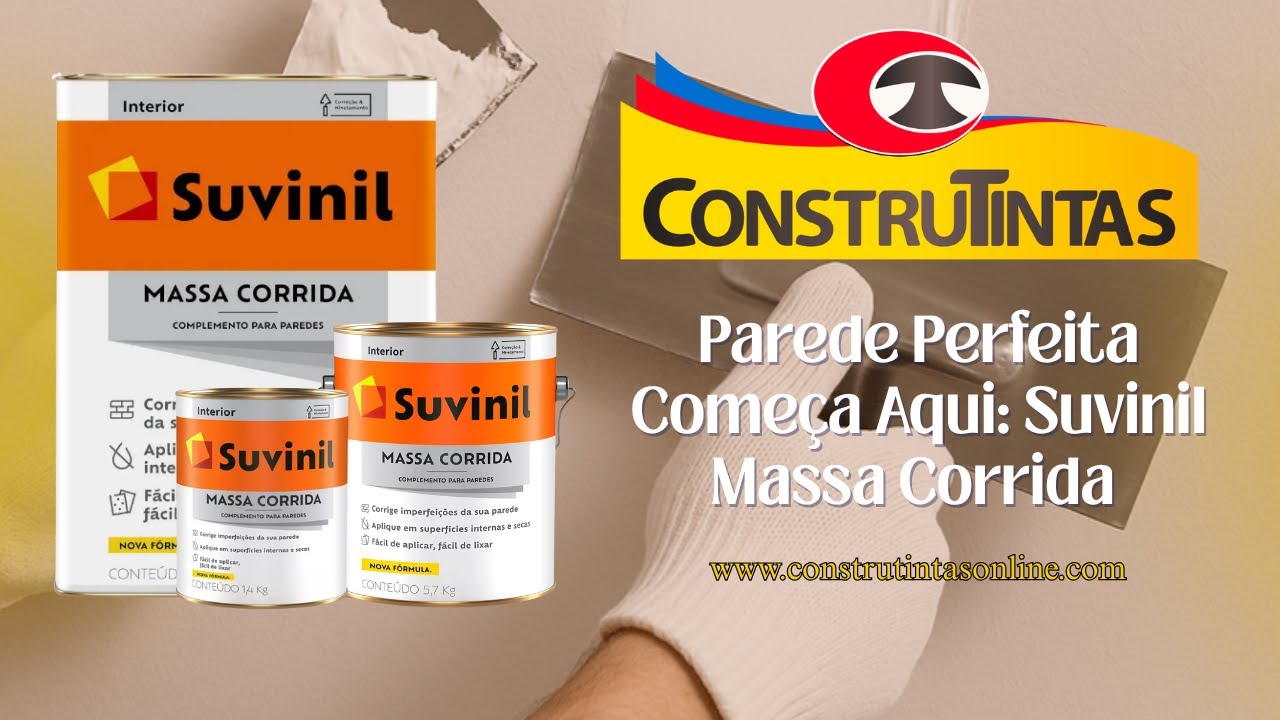 Parede Perfeita Começa Aqui: Suvinil Massa Corrida