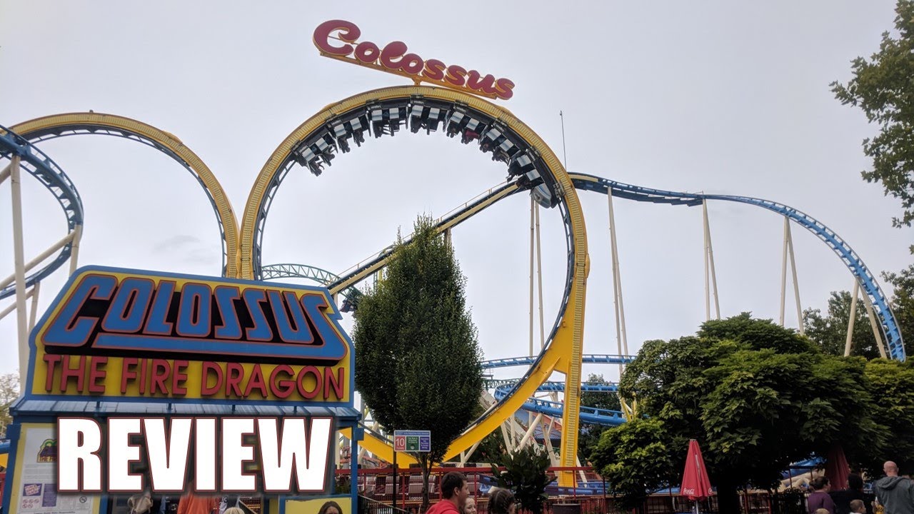 Colossus the Fire Dragon Review, Lagoon Schwarzkopf Double Looping Coaster | A True Classic