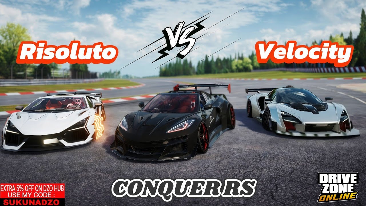 TRACK RACE • Conquer Rs Vs Velocity/Risoluto DriveZoneOnline #viral #gaming 