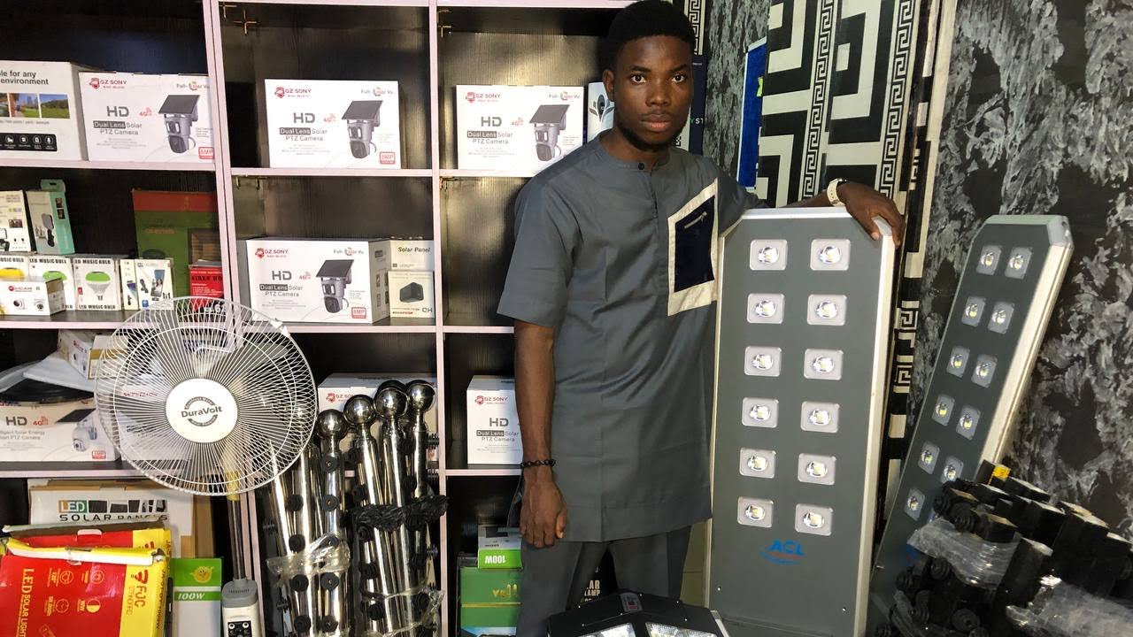 Price Of Solar Street, Solar CCTV Cameras, Inverter Fans, Wall Clock Cameras In Benin City Nigeria.