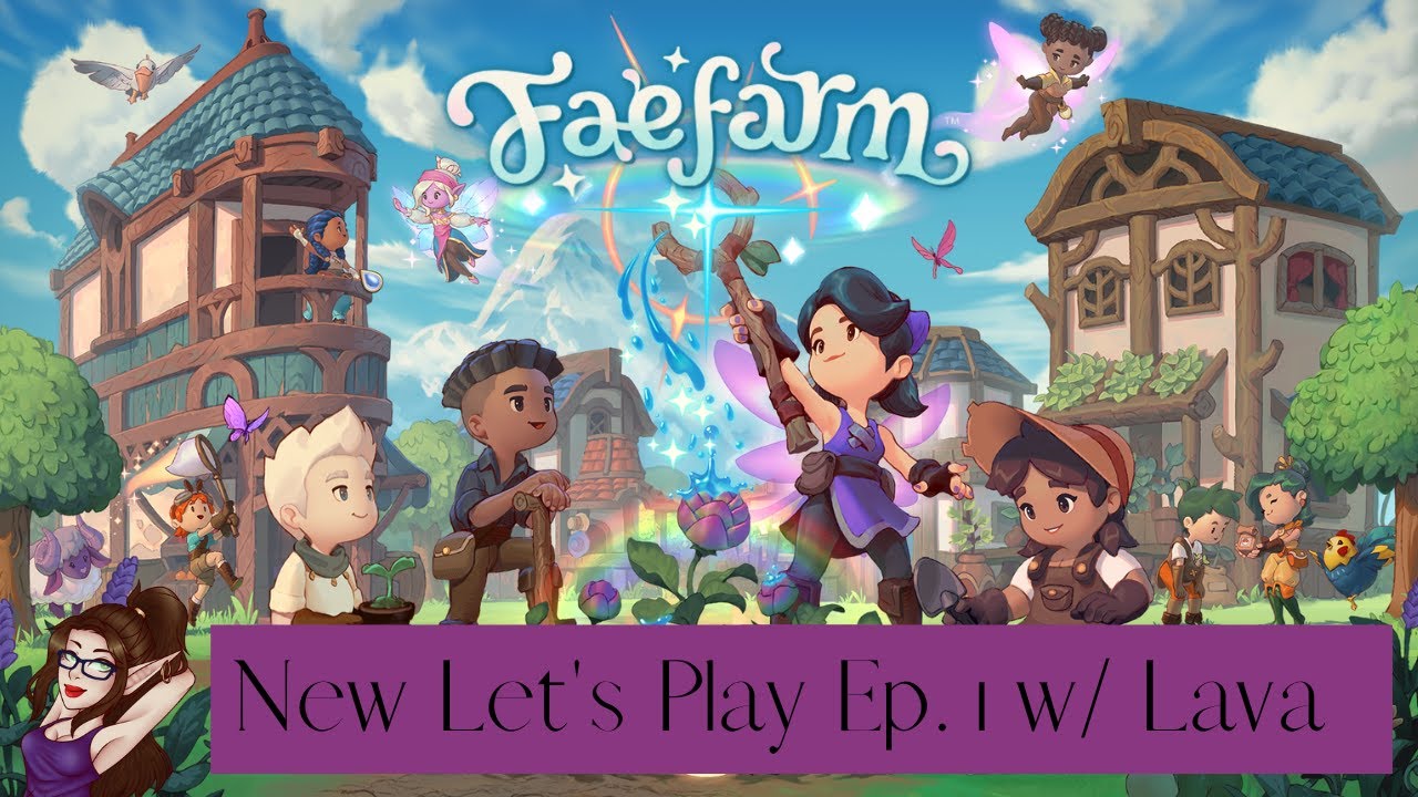 First Look at Fae Farm💜😍😘🤓 ~ Farming Sim, Crafting, Relaxing  Exploration Game