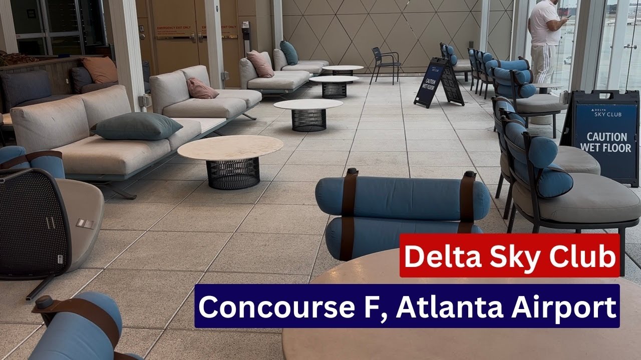 FULL TOUR: Delta Sky Club, Concourse F Atlanta Airport (ATL)