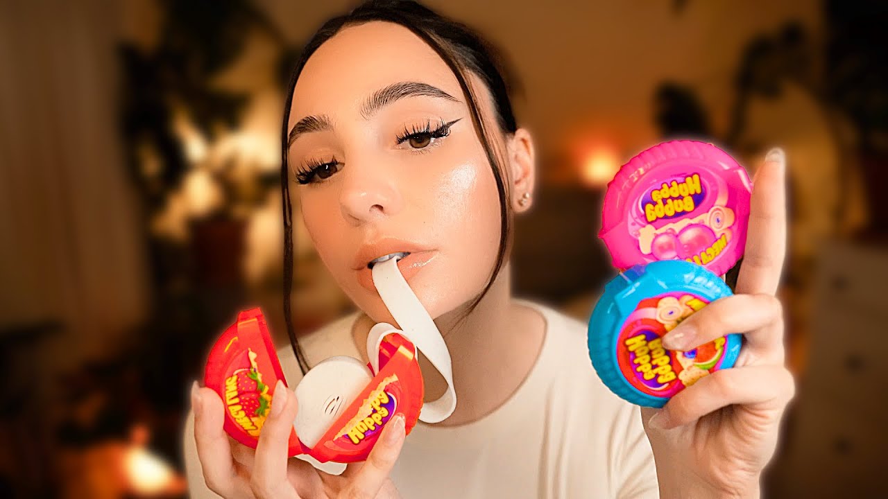 ASMR Интенсивное жевание жвачки для расслабления 🫧 Без разговоров 🤫
