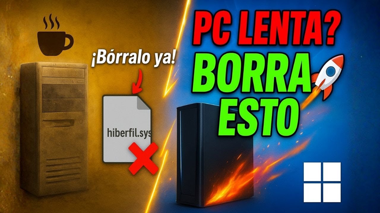 Si tu PC es una cafetera ☕ BORRA este archivo y volará 🚀 Windows 11