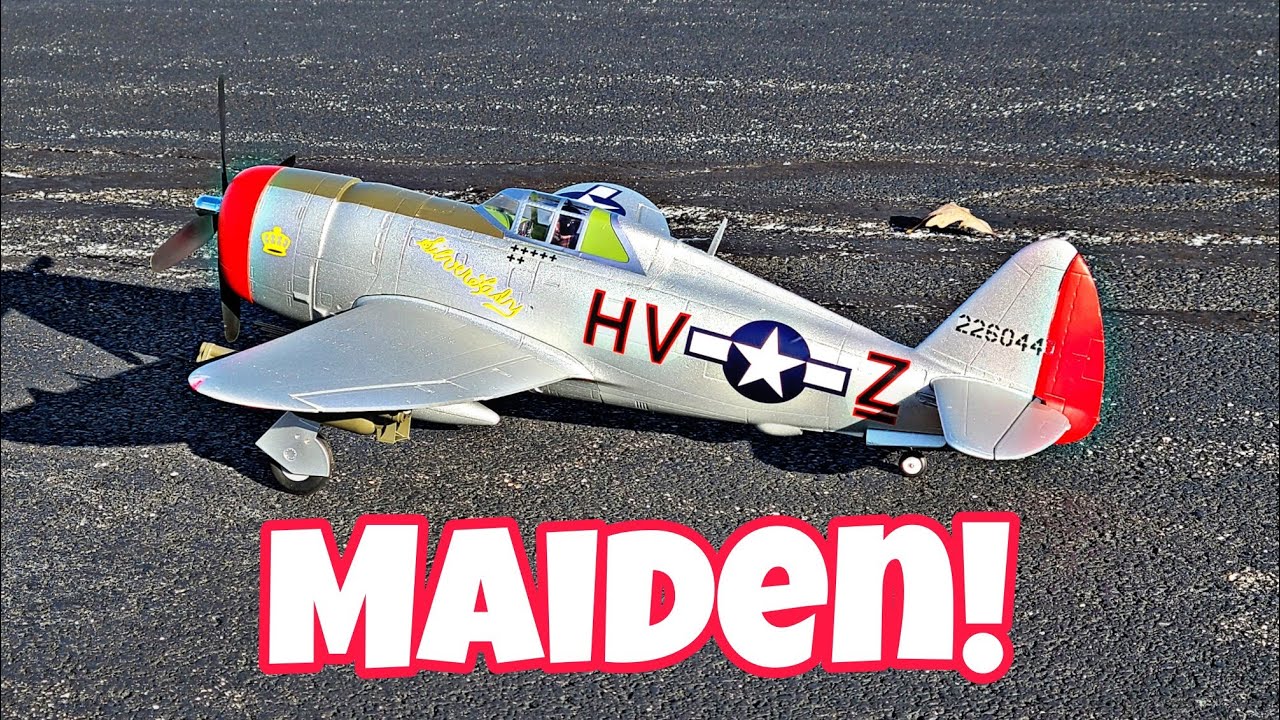 Maiden Flight!  The Arrows P47 Thunderbolt 980mm PNP! (LIVE)