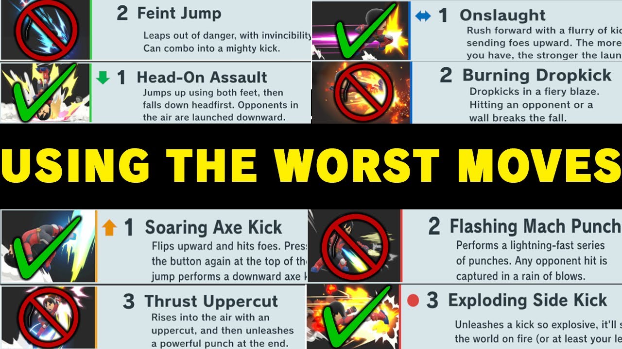 Can I Win with Mii Brawler's WORST MOVESET?