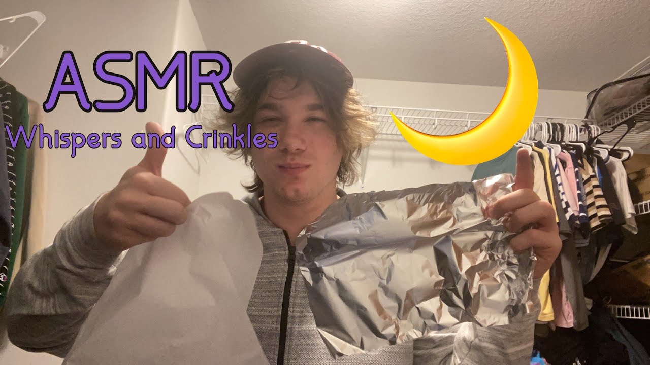 ASMR whispers and crinkles for TINGLES  🌓 { sound assortment and ramble for you }