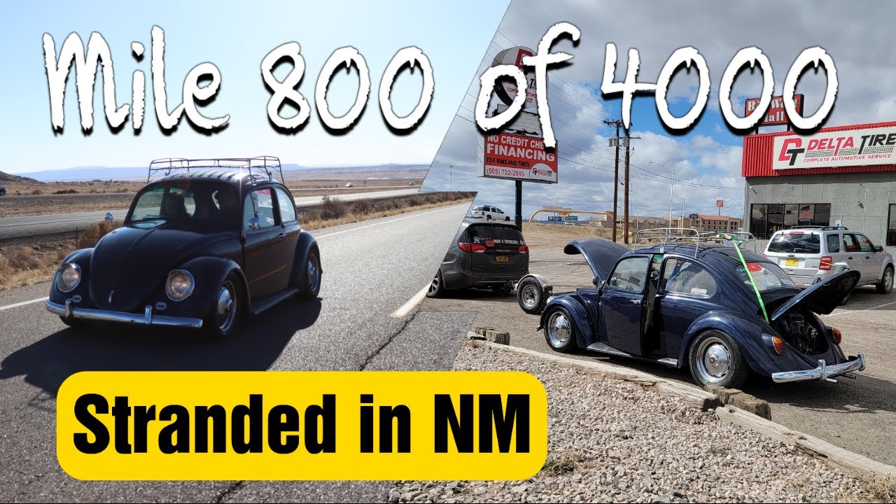 Day 3: We get stranded, meet fans, and Freeze our butts off in a classic VW Bug CA to FL Road Trip!