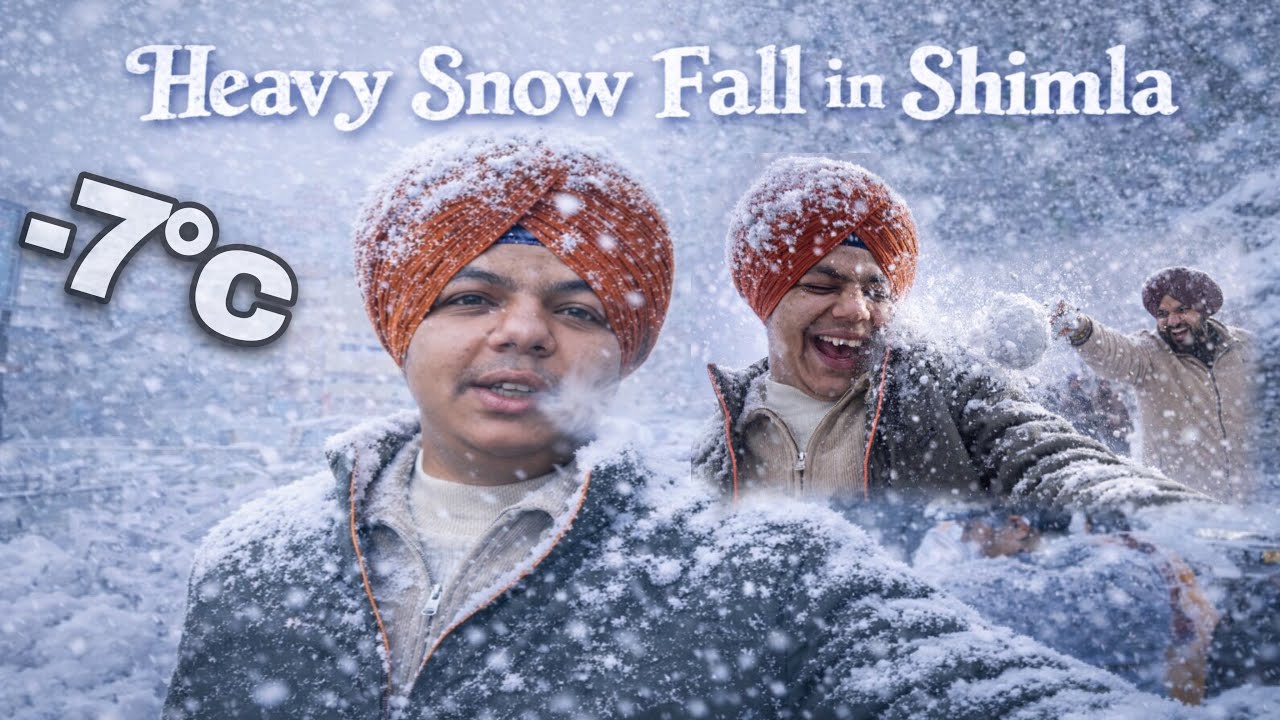 Heavy Snowfall In Shimla🥶| Ludhiana To Shimla| First Travel vlog￼| Shimla Toy Train￼| Heaven place ￼