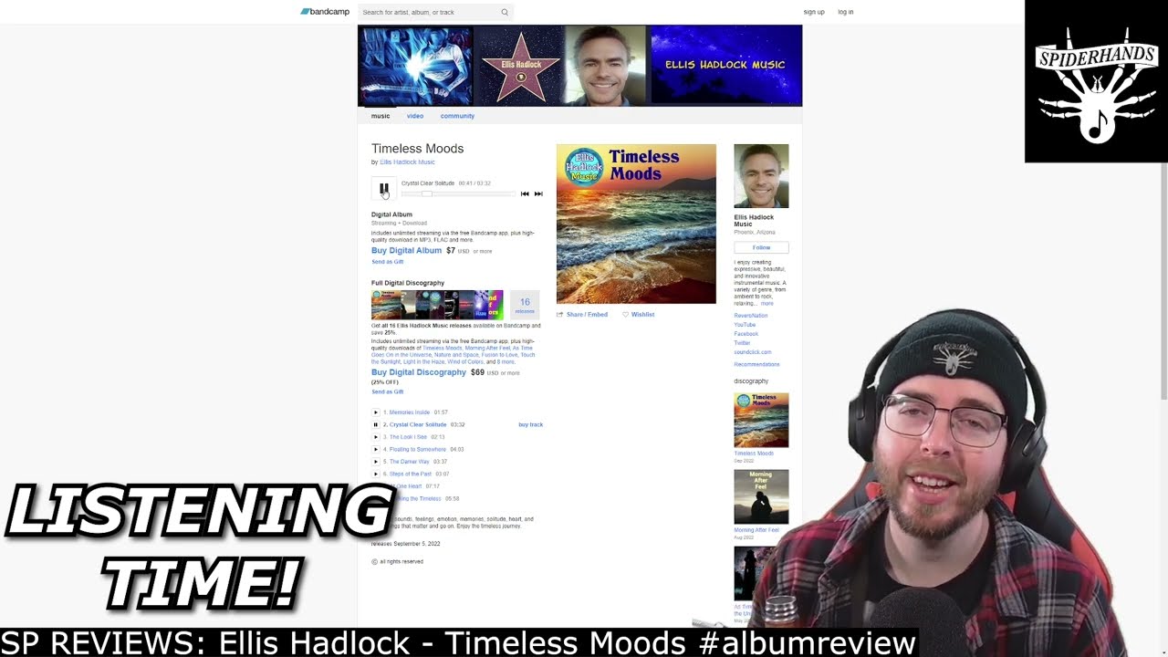 Ellis Hadlock Music - Timeless Moods - Album Review