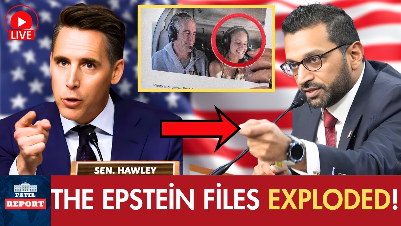 Josh Hawley Asked About The Deleted FBI Files — Patel's 52-Second Panic Revealed Everything