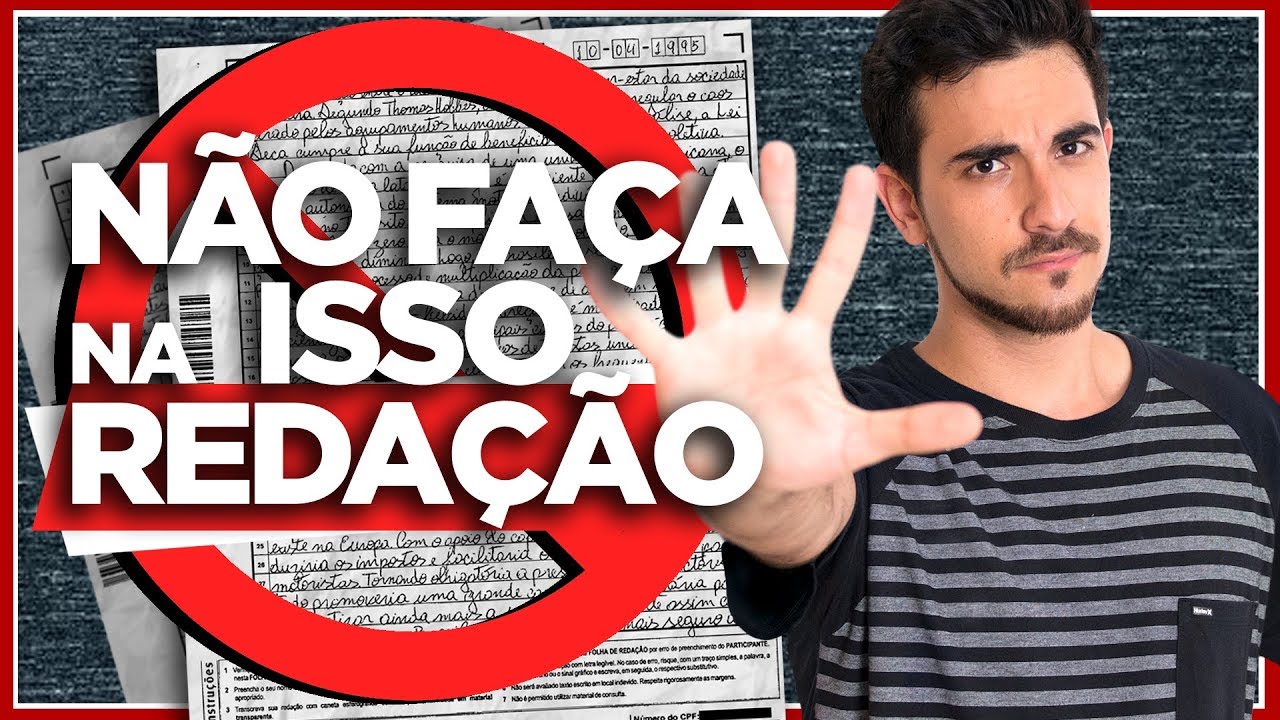 Os 5 ERROS que as Pessoas mais Cometem na REDAÇÃO