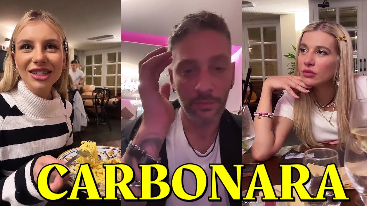 Edoardo Tavassi a cena con Clizia Incorvaia e Micol mangiano Carbonara ma non ce la fa più