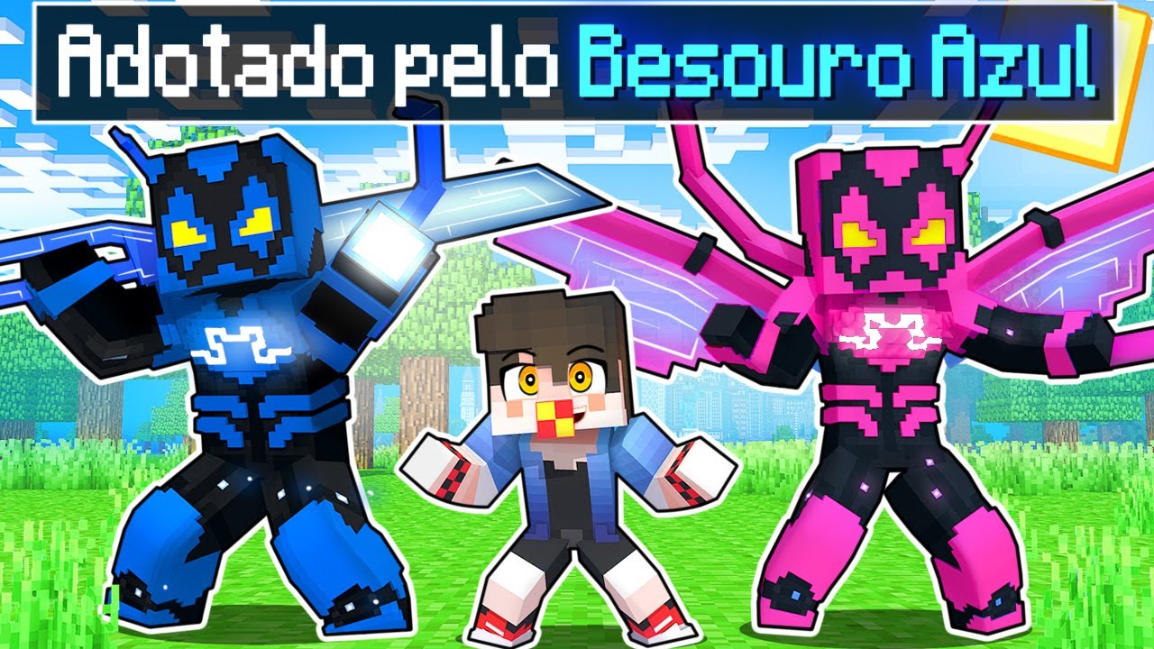 TREVOR foi Adotado pelo BEZOURO AZUL 𝗡𝗢 Minecraft 🐞💙