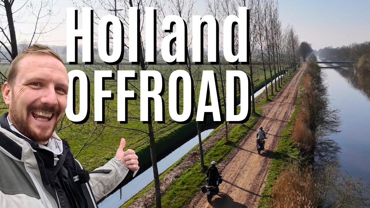 Mit dem Motorrad durch die Niederlande. Off-Road!