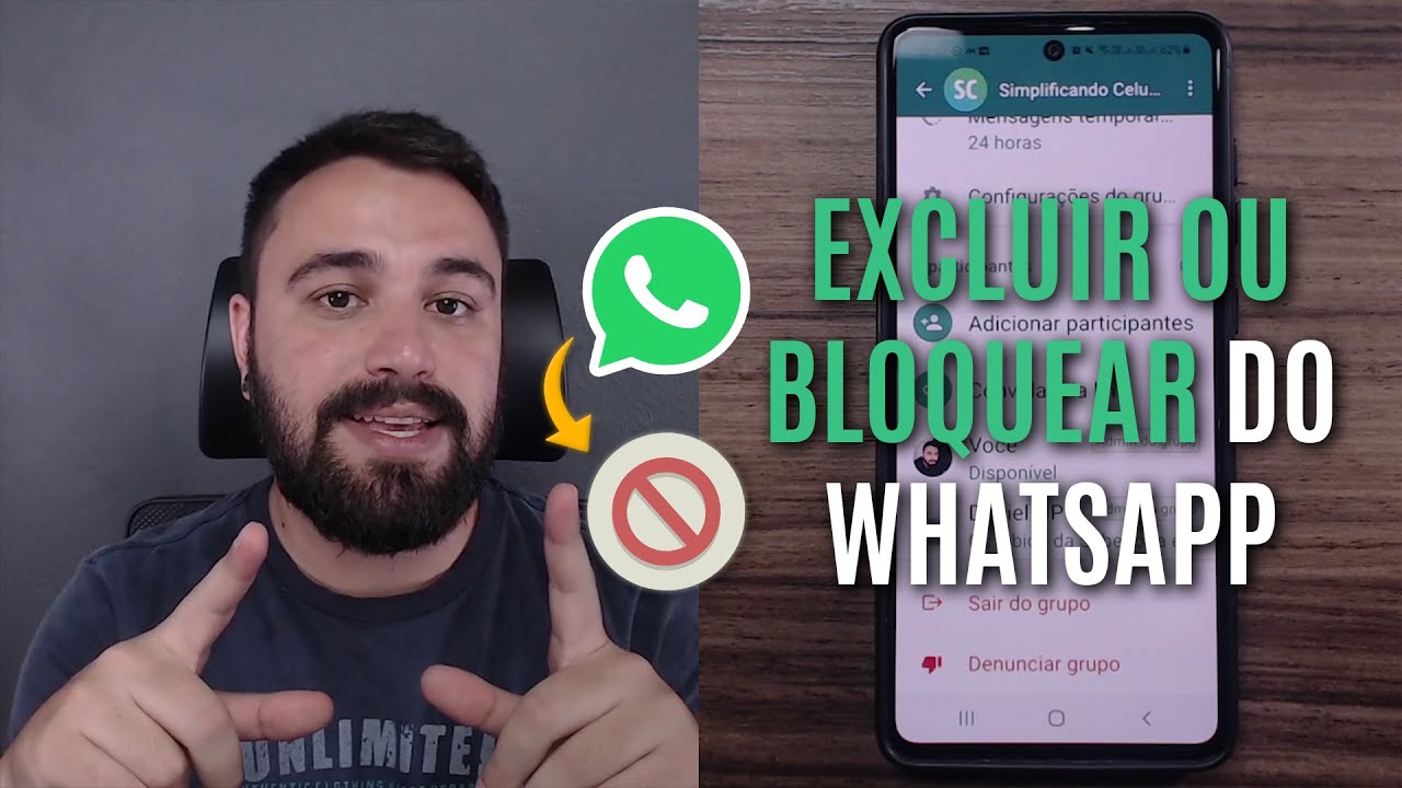 COMO EXCLUIR OU BLOQUEAR UMA PESSOA NO WHATSAPP