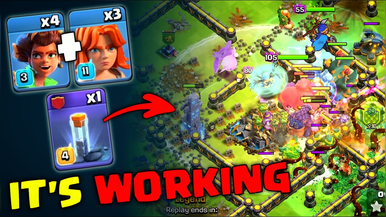 TH18 attacks With ROOT RIDER, OG spell | RC walk With Spirit fox +7 Invisible Totam Spell | COC