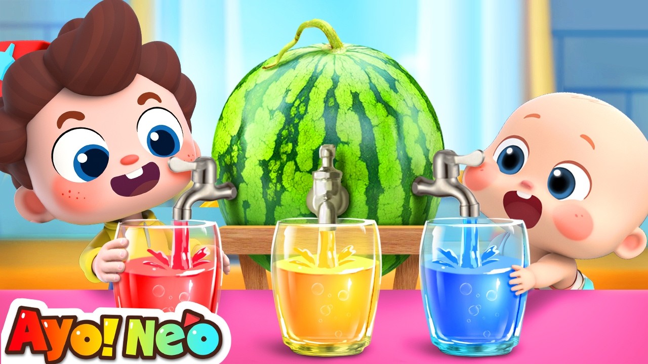 Mesin Minuman Dingin Warna-warni🌈🟢🔵🟡| Lagu Jus | Lagu Anak-anak | Ayo！Neo | Yes！Neo Bahasa Indonesia