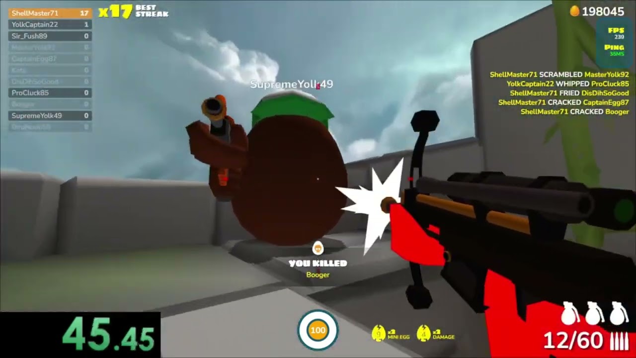 Longest Kill Streak Power Up in Shell Shockers (WR)