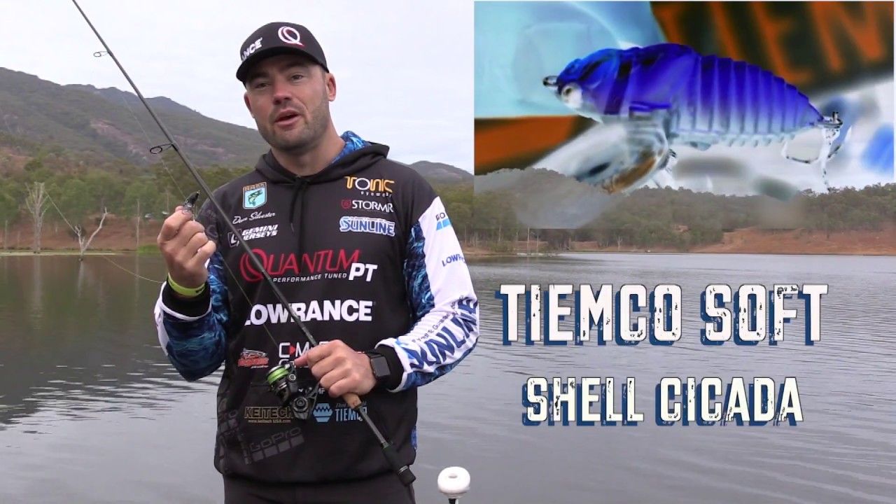 Bass on surface lures Tiemco Soft Shell Cicada