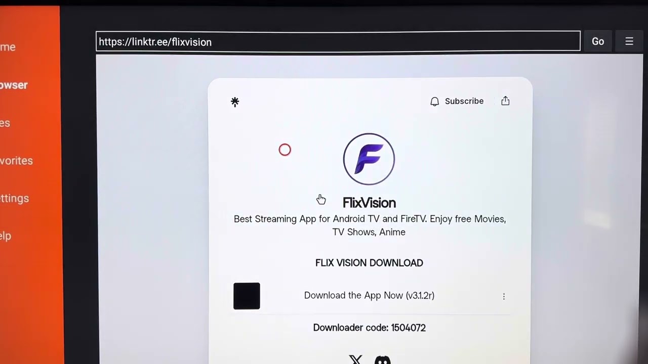 How do I download the Flix Vision app to my Superbox S6?