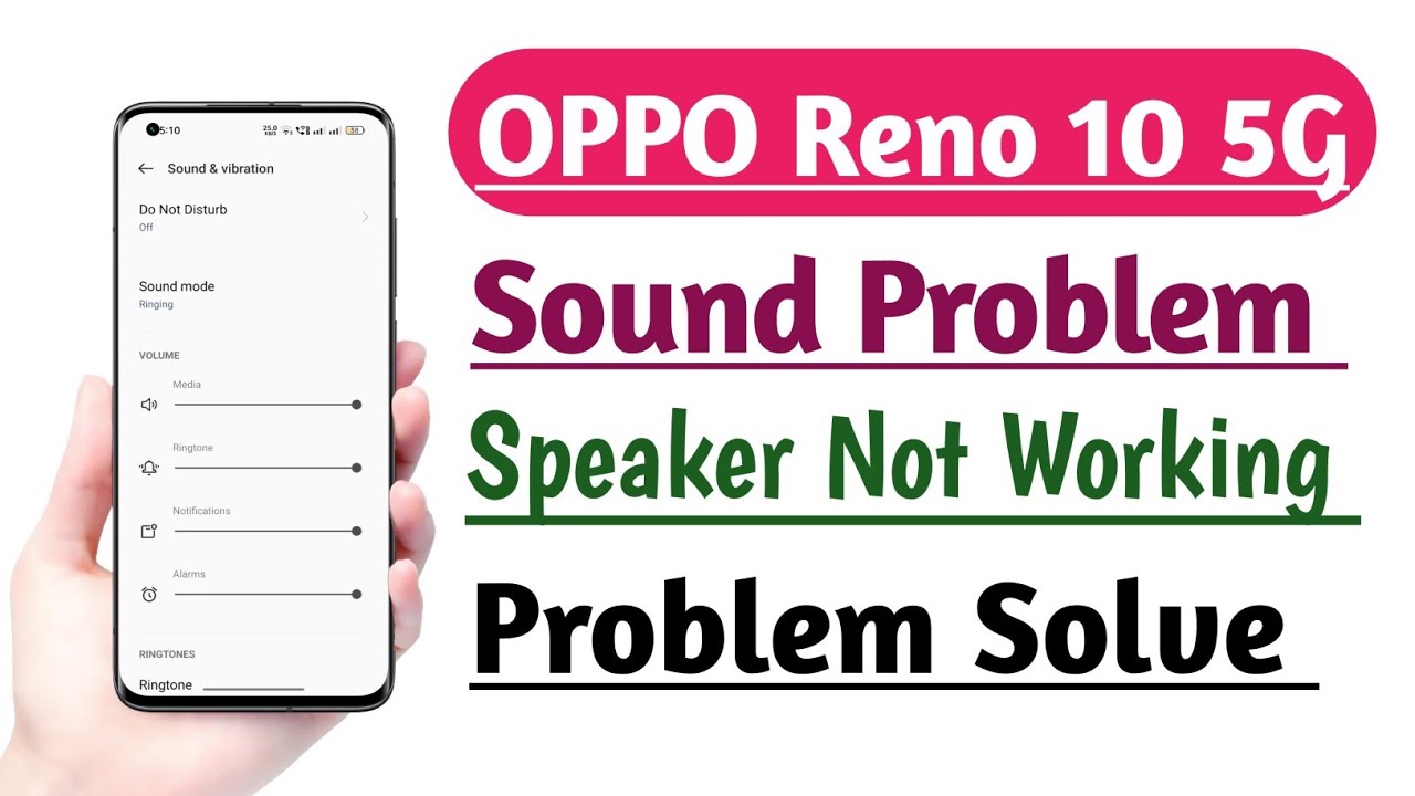 OPPO Reno 10 5G Sound Problem Solve Speaker Not working Problem Fix