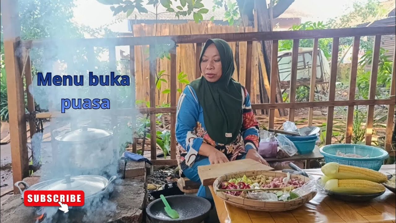 Menu buka puasa ala dapur bukE (Masakan ala pedesaan)