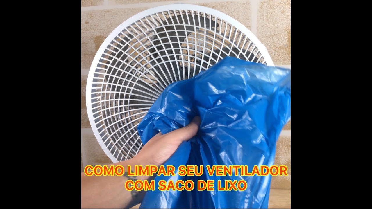 🔴 COLOQUEI SACO NO MEU VENTILADOR PRA LIMPAR TRUQUE DA SACOLA